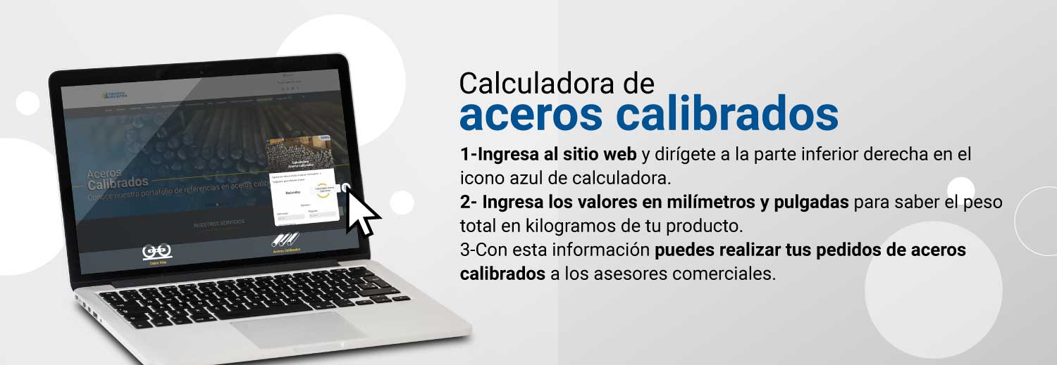 Calculadora de aceros calibrados